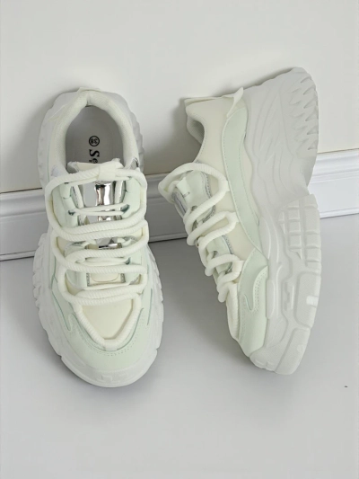 Damen-Sneakers Artemisia Bianca auf Plateausohle aus ökologischem Leder, 6,5 cm
