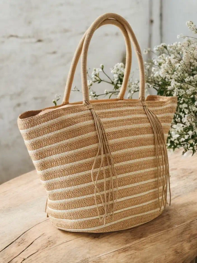 Royalfashion Große Strohtasche für Frauen