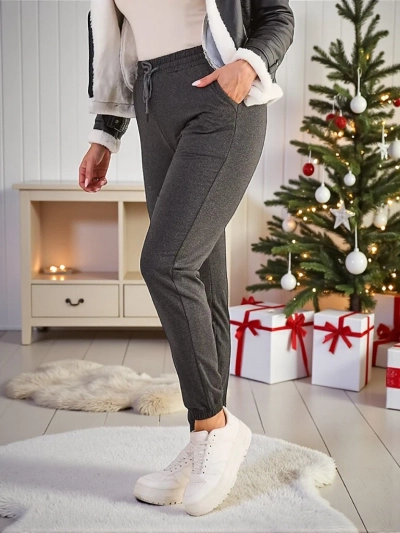 Royalfashion Damen Übergröße Fleece-Sweatpants