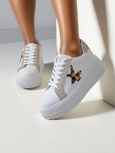 Royalfashion Damen Plattform Sport Sneakers Elin