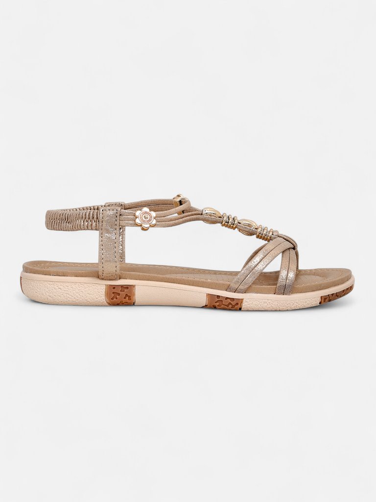 Royalfashion Damen-Sandalen mit Verzierungen Veve