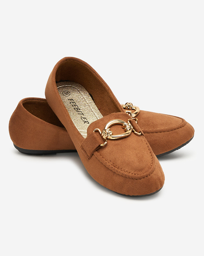 Camel Eco-Wildleder-Loafer Brussi - Footwear
