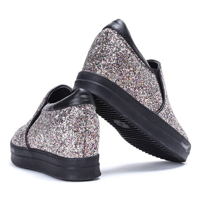 Glitzer-Sneaker auf einem Indoor-Keil Faterrena - Footwear