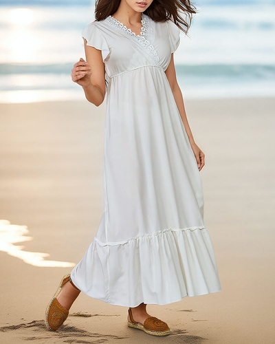 Royalfashion Langes Kleid mit Spitze