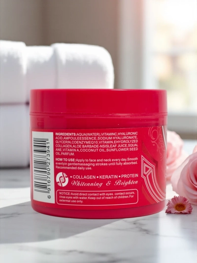 Gesichts- und Halscreme mit Aufhellungs- und Feuchtigkeitseffekt Deep Pink