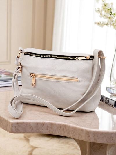 Royalfashion Kleine quadratische Handtasche aus Ökoleder Niva Time