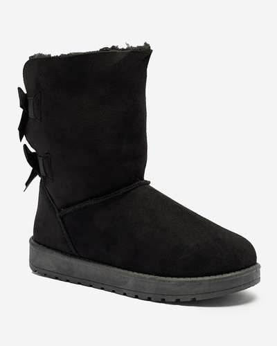 Stella Stiefeletten aus Wildleder-Öko-Leder mit flachem Absatz