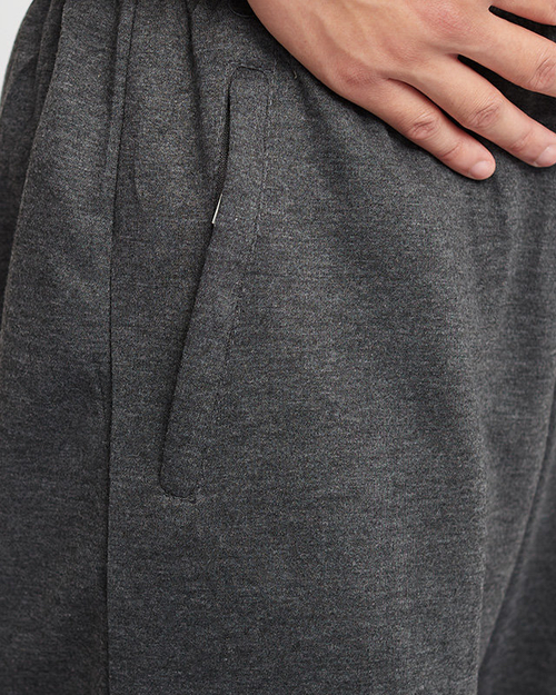 Темно-сірі чоловічі прямі спортивні штани з кишенями - Одяг