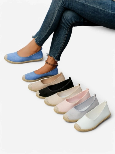 Royalfashion Damen Eco-Suede Espadrilles Aroles