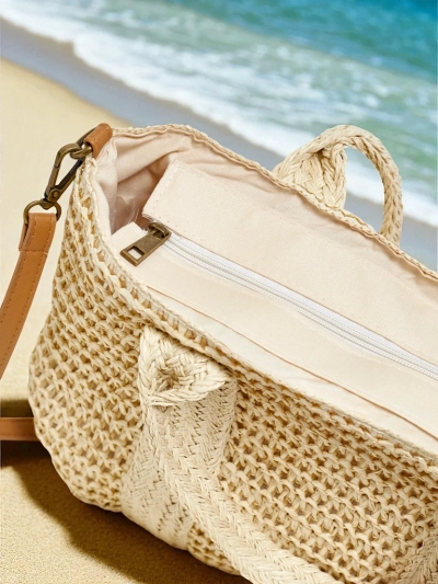 Royalfashion Große Strohtasche für Damen Bella Paglia