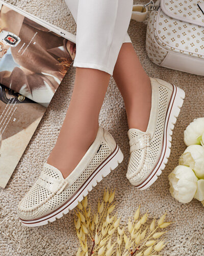 Royalfashion Openwork Damen Mokassins Leteller