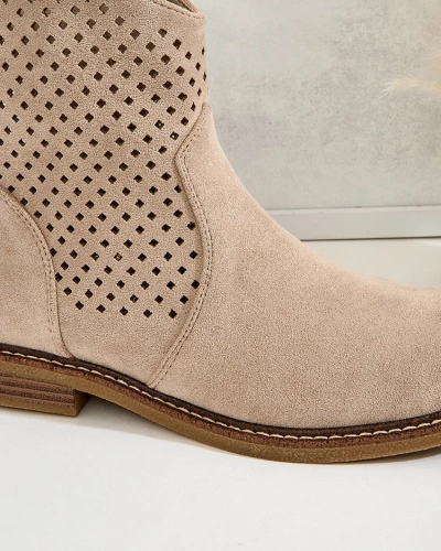Royalfashion Women's Toffas Openwork Boots
