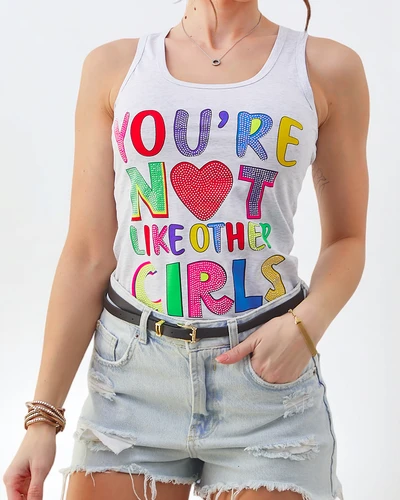 Royalfashion Damen Baumwolltanktop mit Trägern und einzigartigen Prints