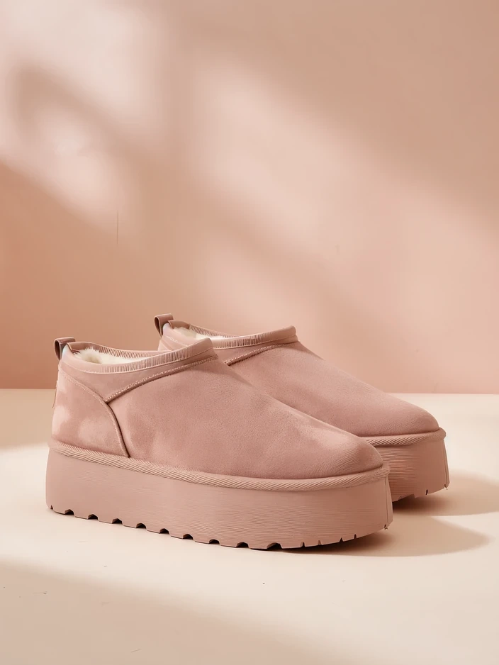 Royalfashion Damen Kurzstiefel a'la Schneestiefel Ozozi