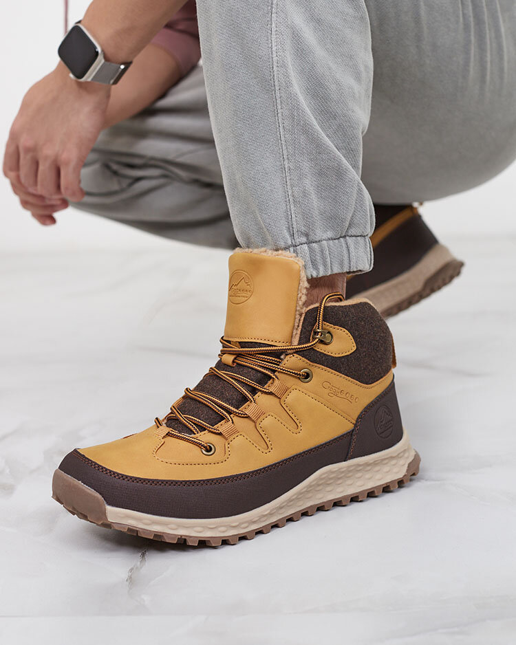 Royalfashion Kamelfarbene Herren-Trapper Jekouia