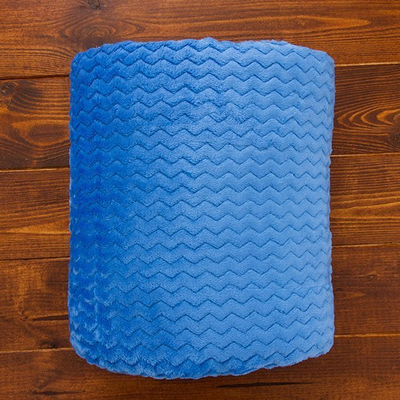 Blaue Wickeldecke 160x200 - Decken