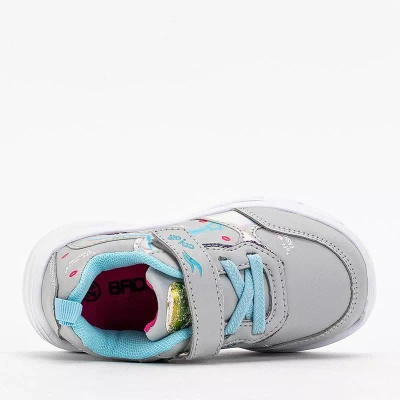 OUTLET Hellgrauer Mädchen-Sneaker mit Jako-Footwear-Print