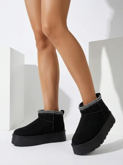 Royalfashion Damen Kurzstiefel a'la Schneestiefel Xoalla