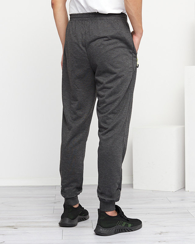 Dunkelgraue Jogginghose mit Taschen für Herren - Kleidung