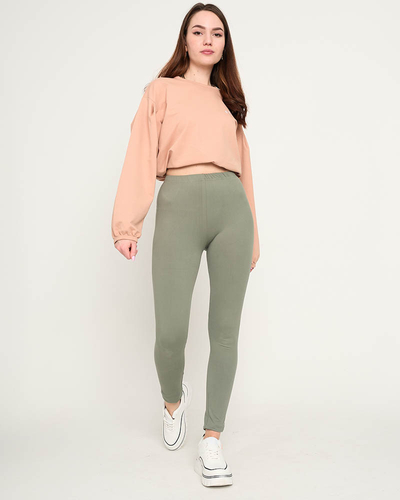 Grüne Damen-Leggings - Kleidung