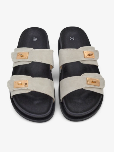 Royalfashion Damen Sandalen mit dekorativen Schnallen Costes