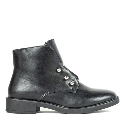 Чорні жіночі черевики з металевими прикрасами Retorena - Взуття