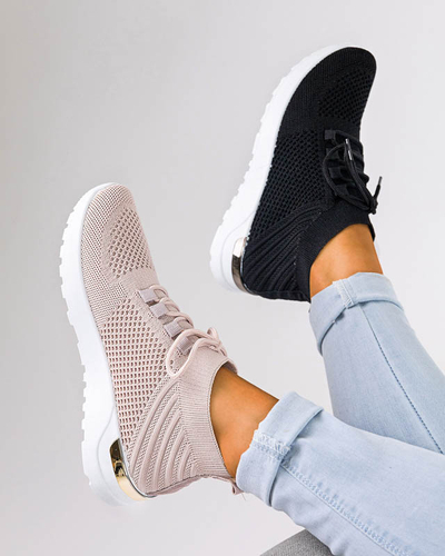Sportschuhe aus rosa Bamggy-Stoff für Damen - Schuhe