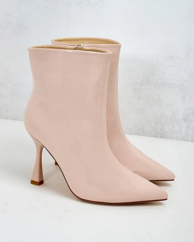 Royalfashion Loori lackierte Damenstiefel mit Stiletto-Absatz