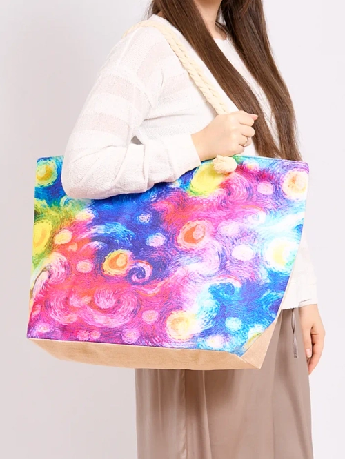 Royalfashion Велика сумка з тканини з принтом