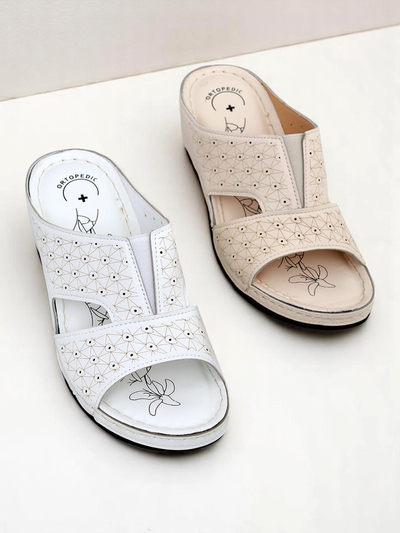 Royalfashion Damen Pantoletten mit dicker Sohle Nova Step