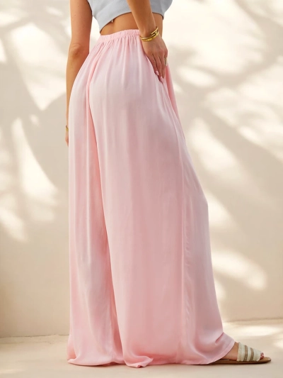 Royalfashion Damen gerade Viskosehose Material
