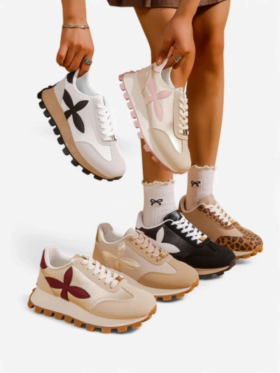 Royalfashion Damen Sportsneakers auf einer dickeren Sohle Aloqa