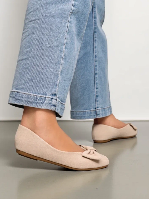 Royalfashion Жіночі балетні туфельки з бантом Abroes