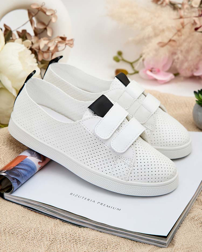 Royalfashion Damen durchbrochene Raffer-Sneakers