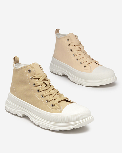 Beige Sport-Sneaker für Damen Merrika- Footwear