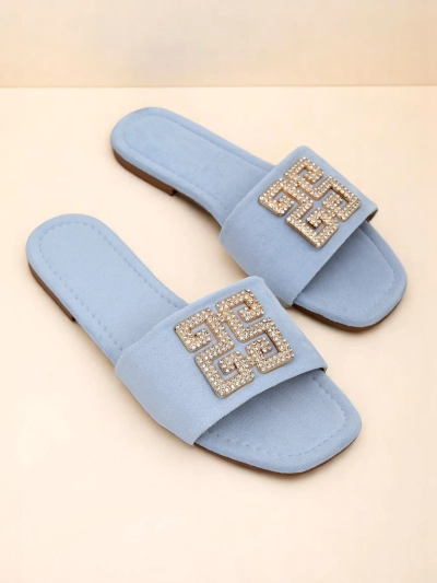 Royalfashion Damenslides mit flacher Sohle Zamila