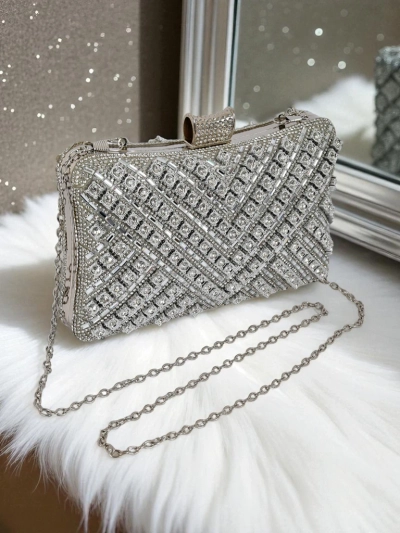 Royalfashion Damen Clutch mit Zirkonia-Steinen Seraphine Glint