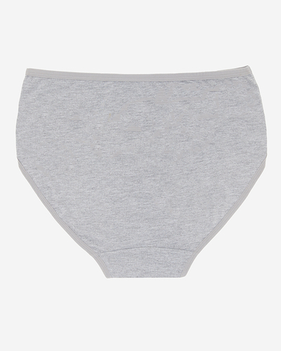 Grauer Damenslip, Slip PLUS SIZE- Unterwäsche