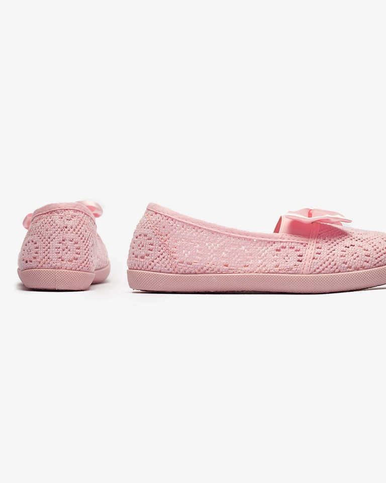 Rosa Mädchen-Slipper mit Schleife Sweet Life - Footwear