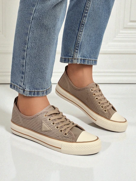 Royalfashion Damen perforierte Sneakers Rebbse