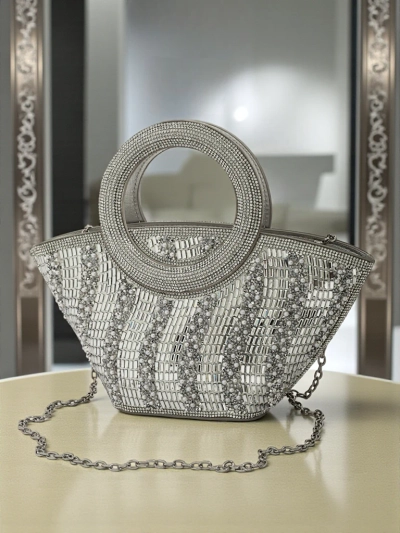 Kleine Damenhandtasche mit Zirkonia-Steinen Sparkle Queen