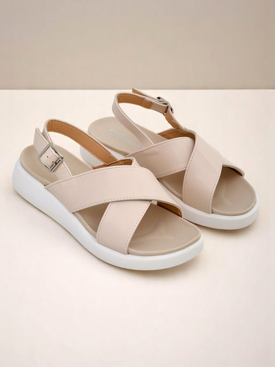 Royalfashion Damen Sandalen mit dicker Sohle Riva Star