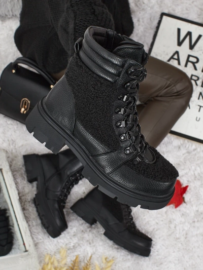 Damen Worker Boots mit Fell Ardella