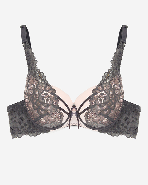Рожевий і сірий чуттєвий мереживний бюстгальтер - Жіноча білизна