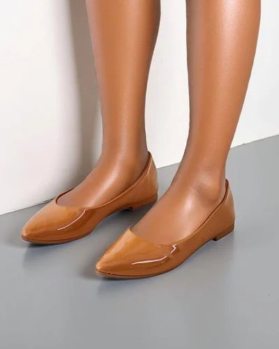 Royalfashion Damen Ballerinas aus Lackleder Aramiese