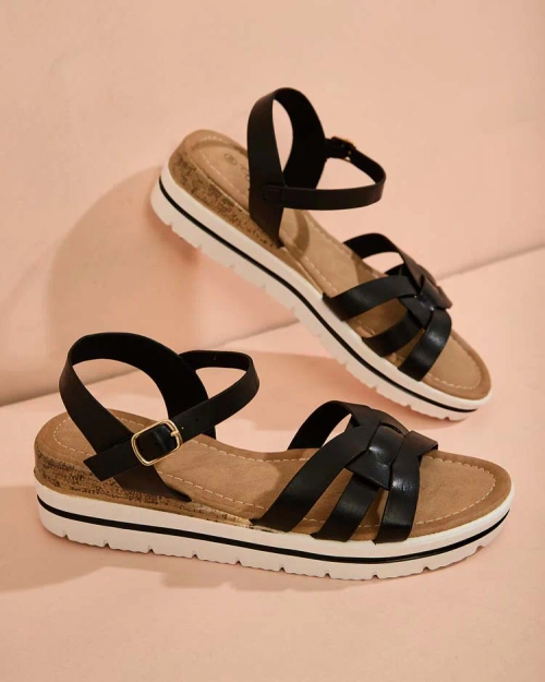 Royalfashion Жіночі босоніжки на платформі з екошкіри Noppis