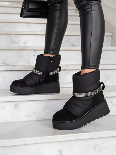 Royalfashion Damen Keilabsatz Schneestiefel Renosi