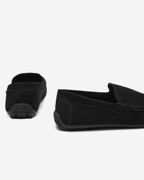 Чорні чоловічі мокасини Serovi