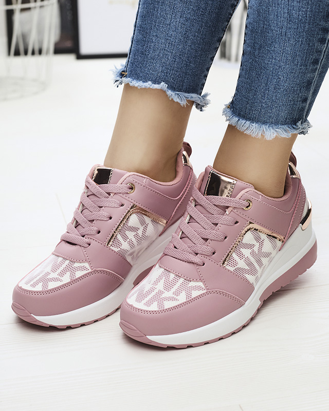 Pinke Damen-Sneakers mit verstecktem Anker Qasvy- Footwear