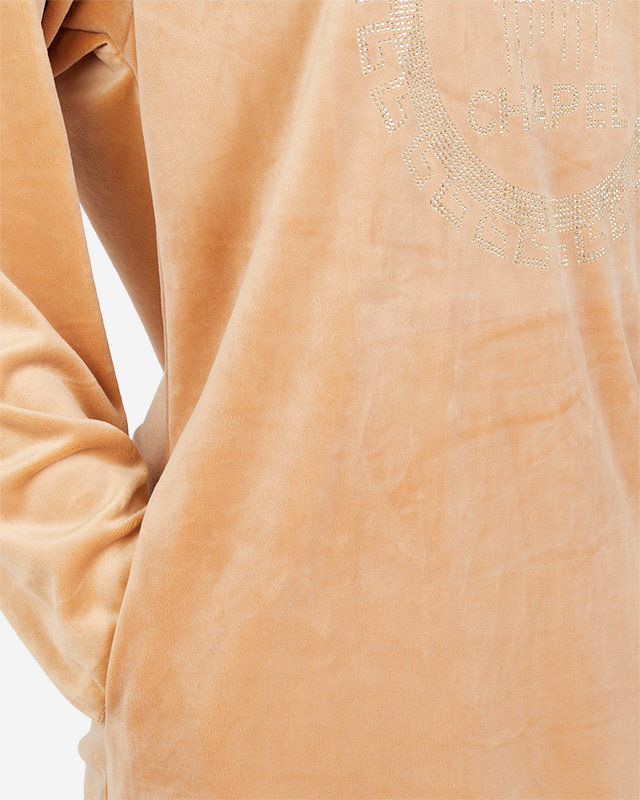 Lange Tunika für Damen mit Camel Zirkonia - Kleidung